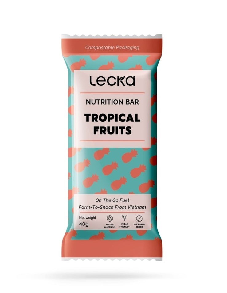 Lecka Nutrition Bar Tropical Fruits - baton odżywczy owoce tropikalne - LECKA zdjęcie 1