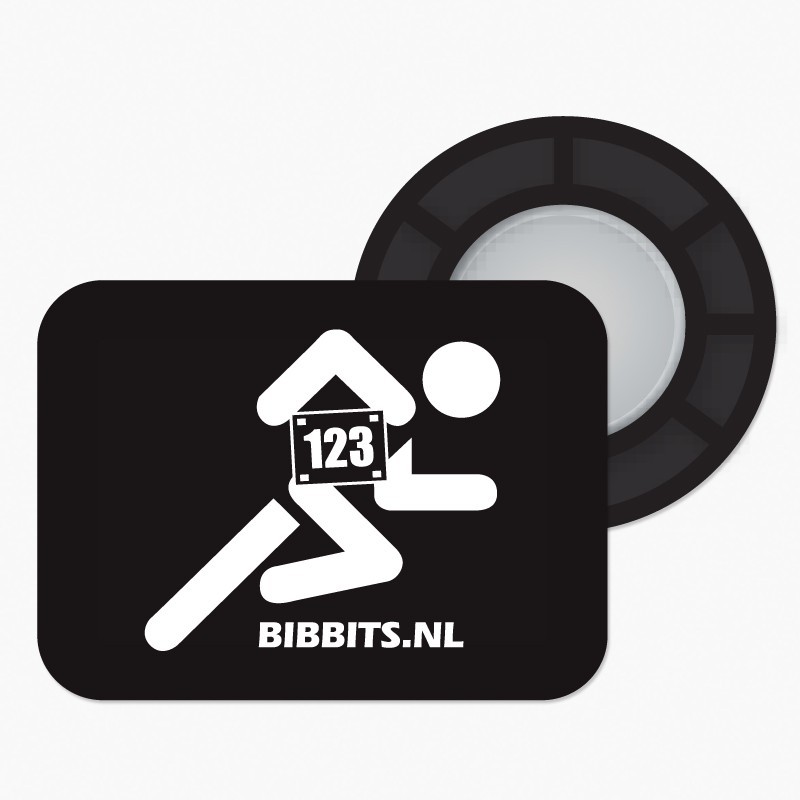 BibBits magnesy - Biegacz czarny - BibBits zdjęcie 1