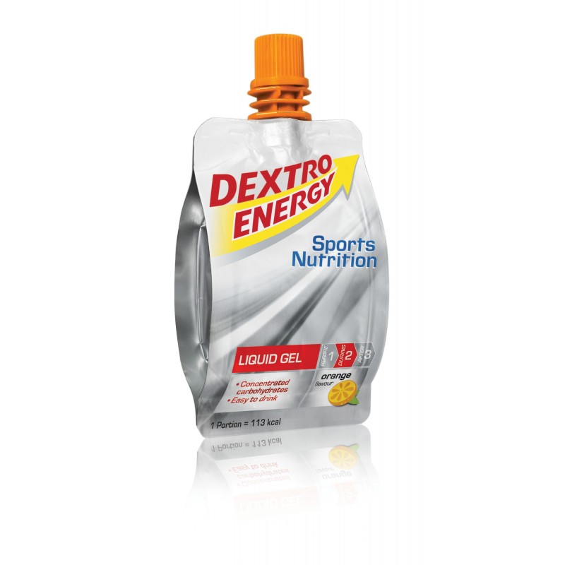 Dextro Energy Gel 60ml -   pomarańczowy z witaminami - Dextro Energy zdjęcie 1