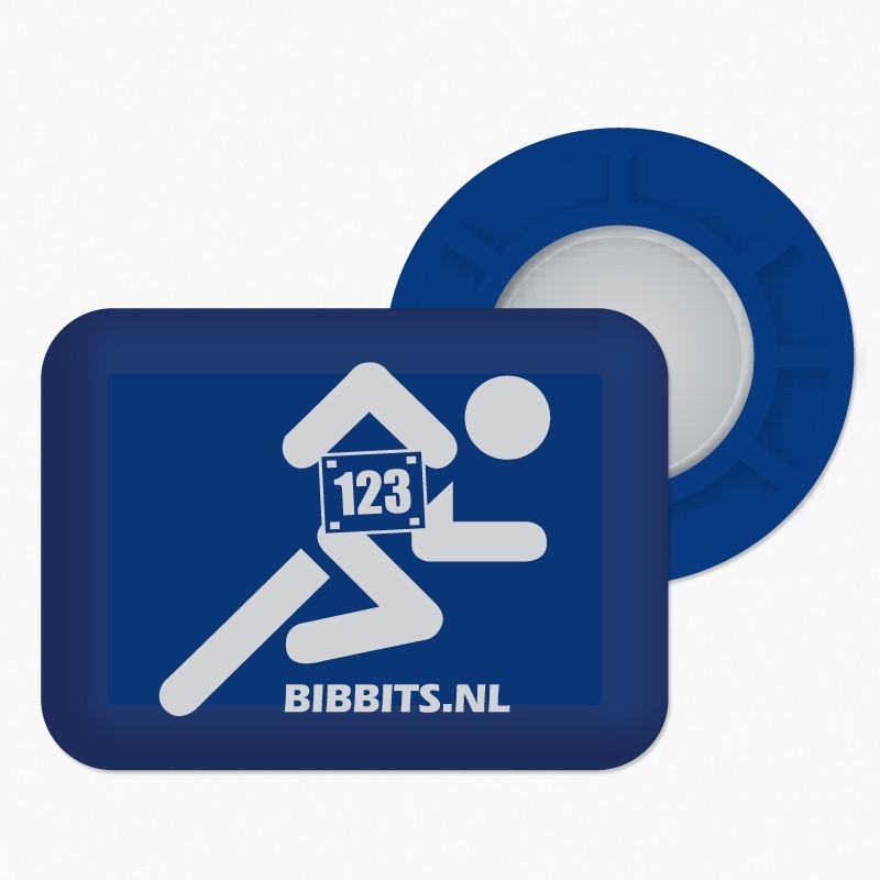 BibBits magnesy - biegacz granatowy - BibBits zdjęcie 1