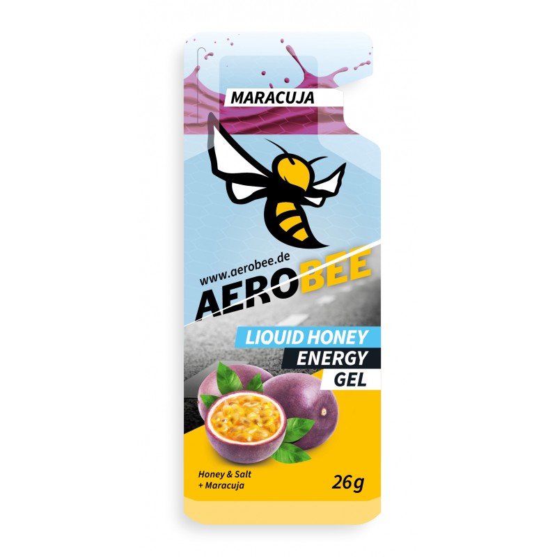 AEROBEE NATURALNY PŁYNNY ŻEL ENERGETYCZNY  MARAKUJA 26 G zdjęcie 1