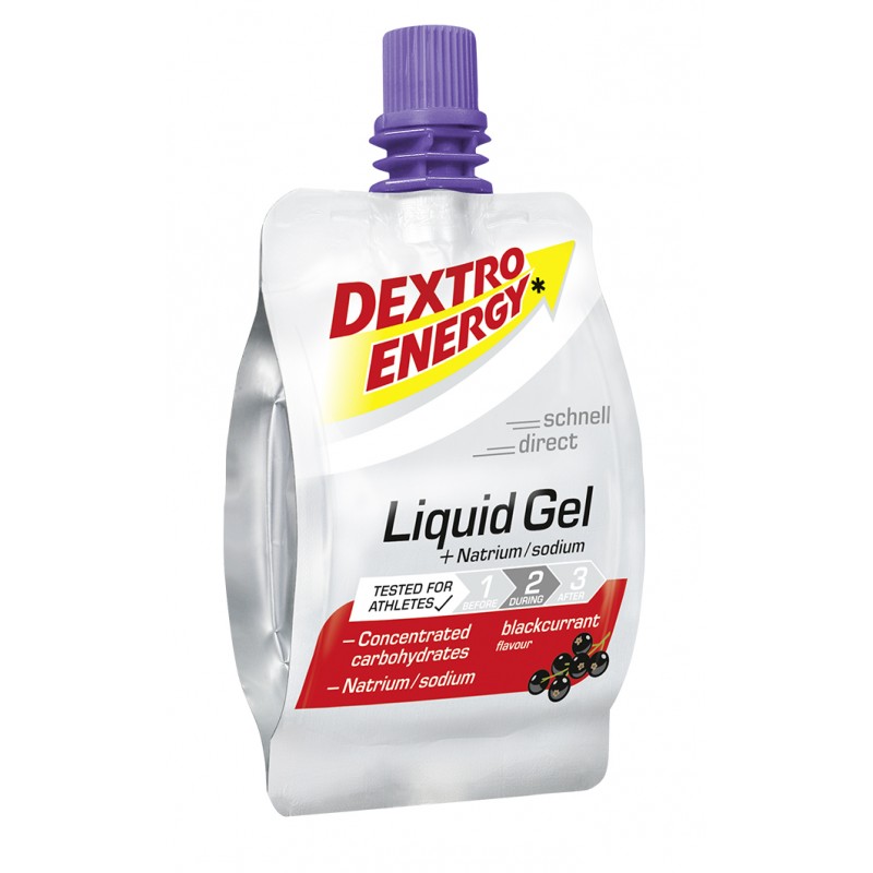 Dextro Energy Liquid Gel żel energetyczny o smaku czarnej porzeczki z sodem 60 ml - Dextro Energy zdjęcie 1