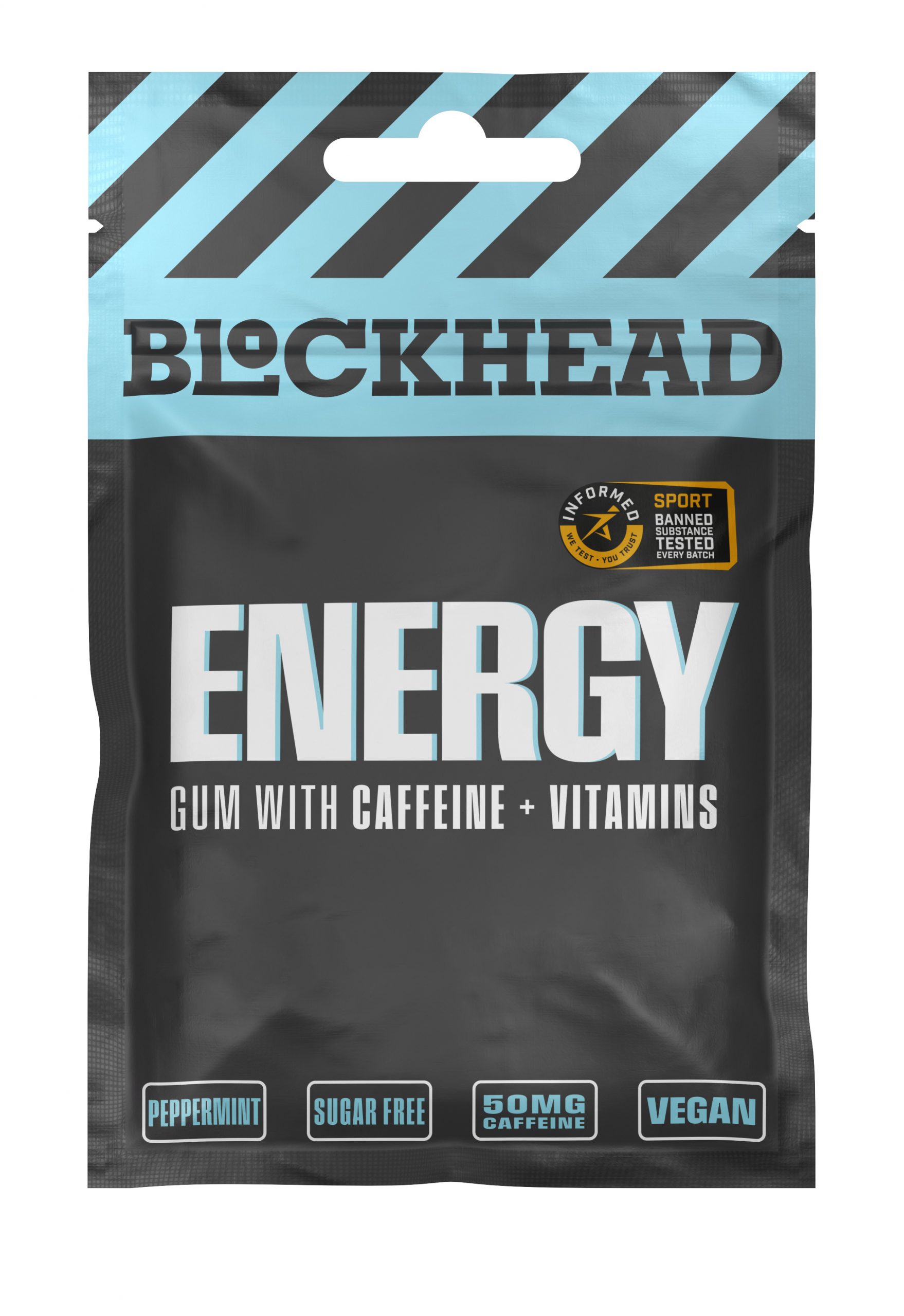 BlockHead guma energetyczna z kofeiną i witaminami - 10 szt. - BlockHead zdjęcie 1