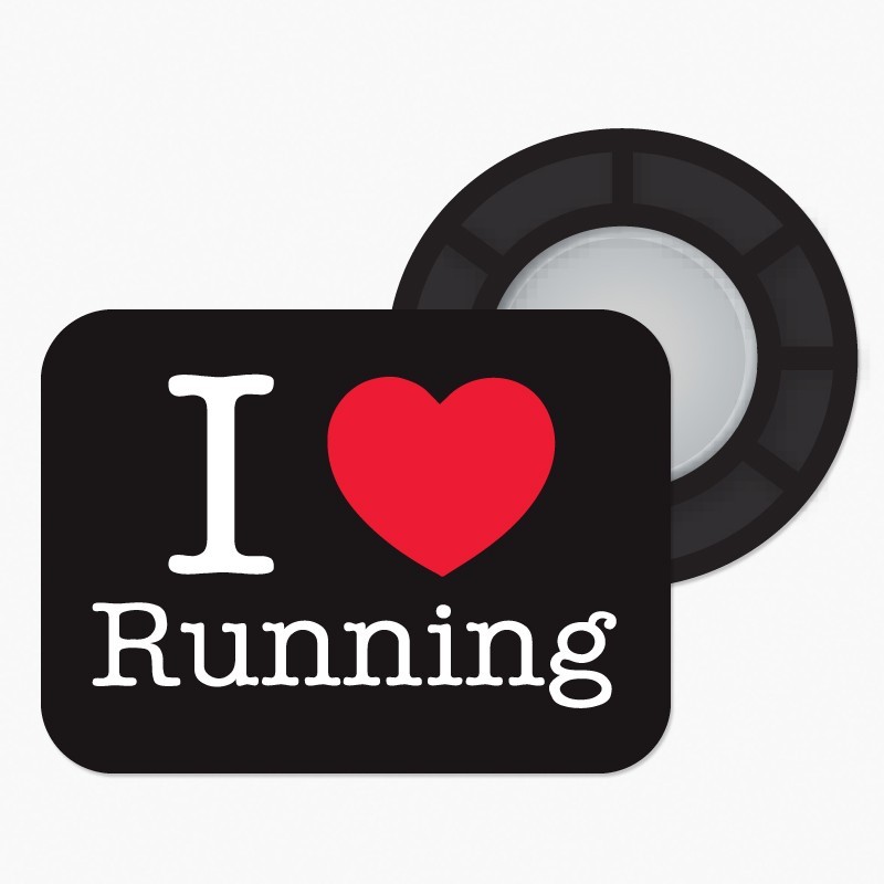 BibBits magnesy - I love running czarny - BibBits