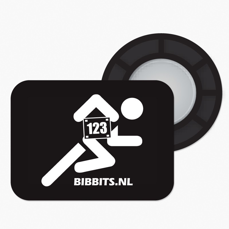 BibBits magnesy - Biegacz czarny - BibBits