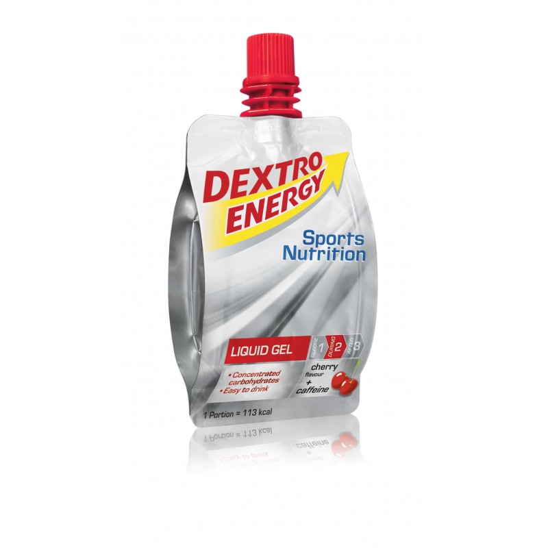 Dextro Energy Gel 60ml - wiśnia z kofeiną - Dextro Energy