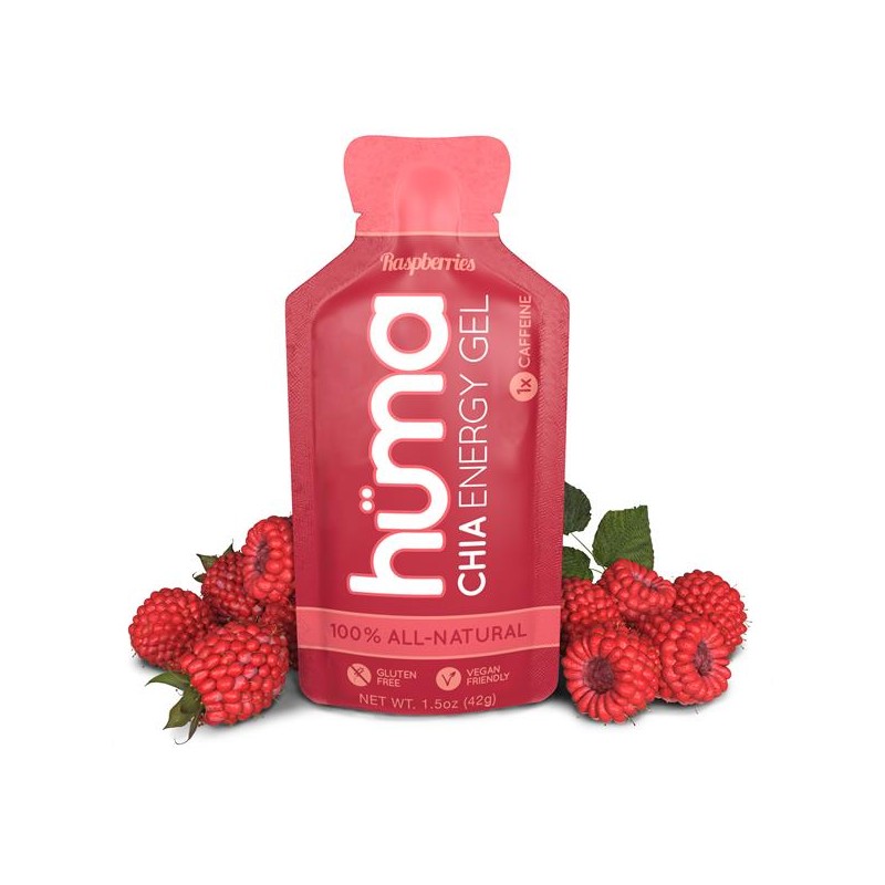 Huma Gel żel energetyczny - malina z kofeiną - Huma