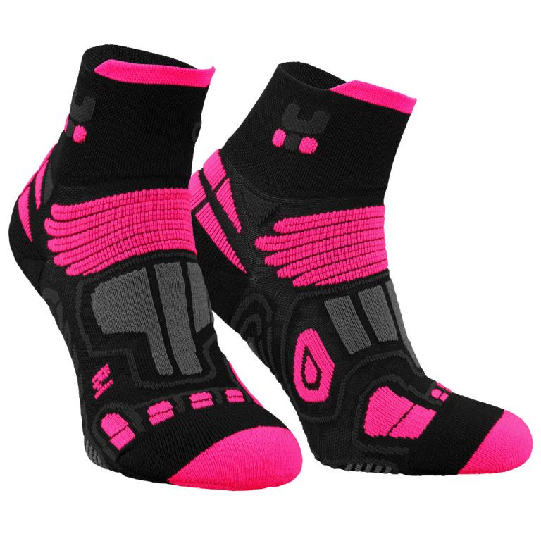 Oxyburn Running Skarpetki Black/Pink kompresyjne 39-41 - Oxyburn