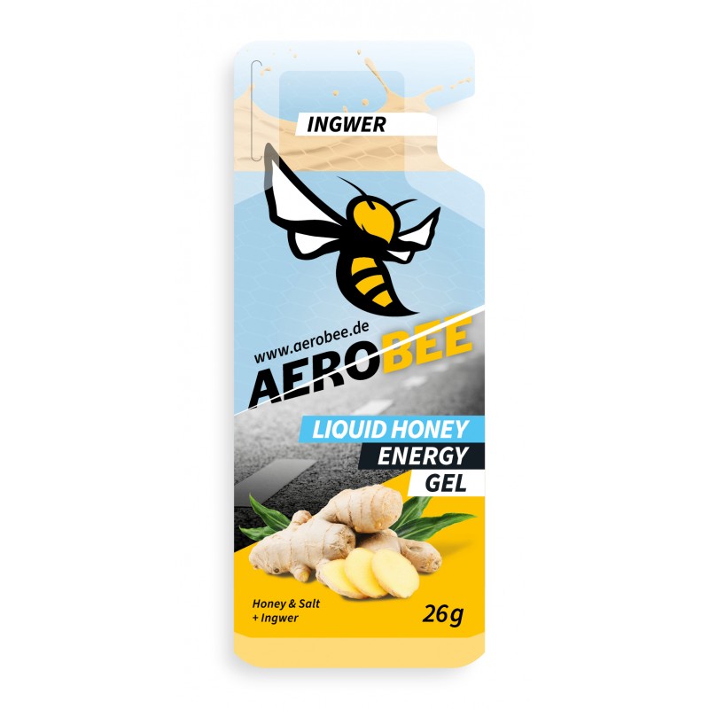 AEROBEE NATURALNY PŁYNNY ŻEL ENERGETYCZNY  INGWER 26 G