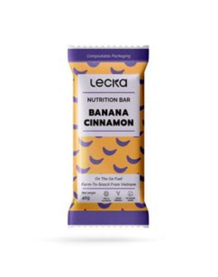 Lecka Nutrition Bar Banana Cinnamon - baton bananowy z cynamonem