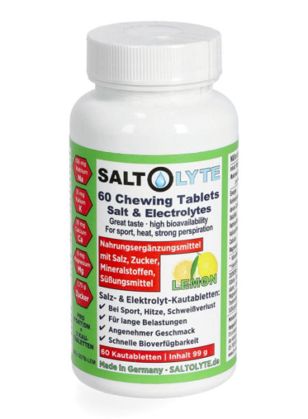 SALTOLYTE ELEKTOLITY  60KAPSUŁEK DO ŻUCIA CYTRYNA - It's running Nutrition zdjęcie 1